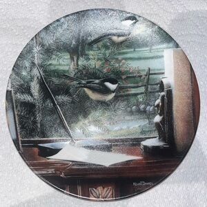 Black-Capped Chickadees Collector Plate – Kevin Daniel – Limited Edition